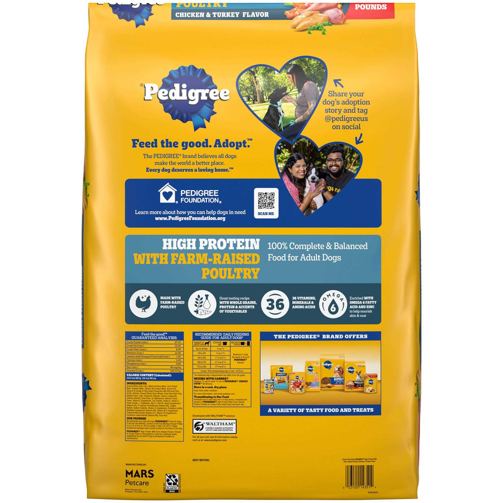 High Protein Chicken and Turkey Dry Dog Food J85545