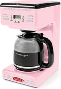 Red 12-Cup Programmable Retro Coffee Maker B504791