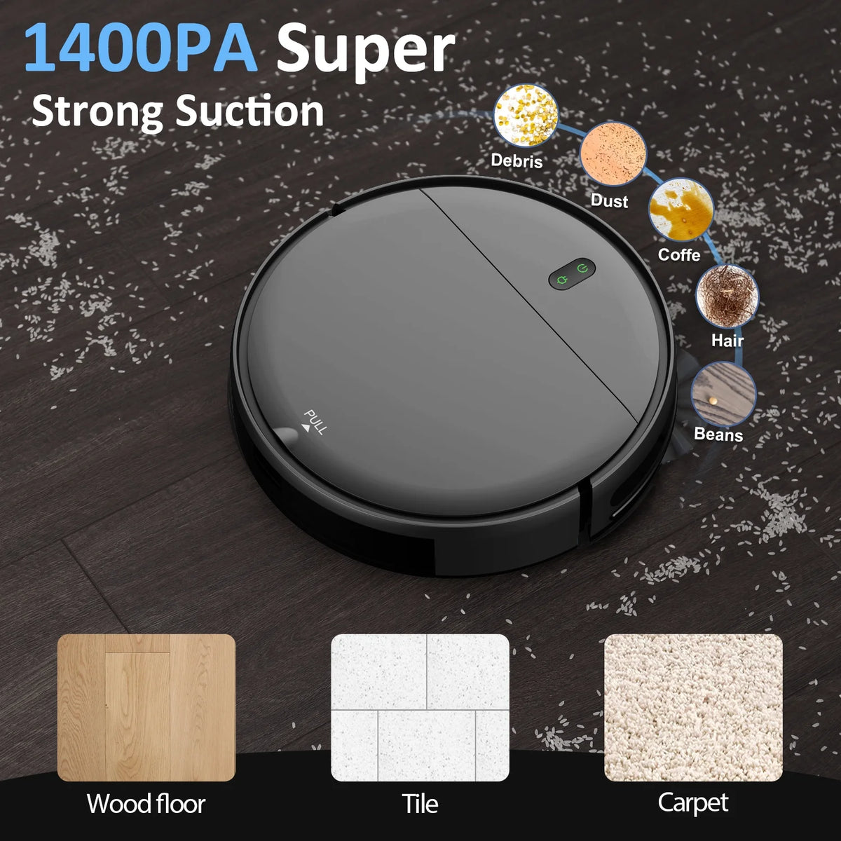 Robot Vacuum Cleaner 2 in 1 Mop Combo S790136