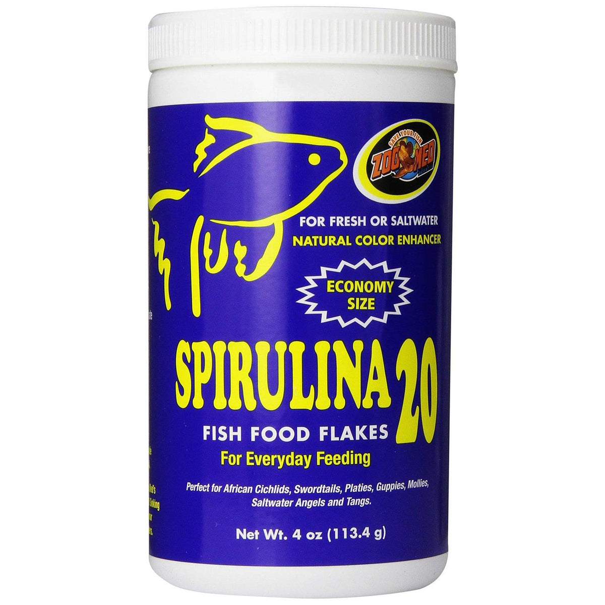 Spirulina 20 Fish Food Flakes F55382
