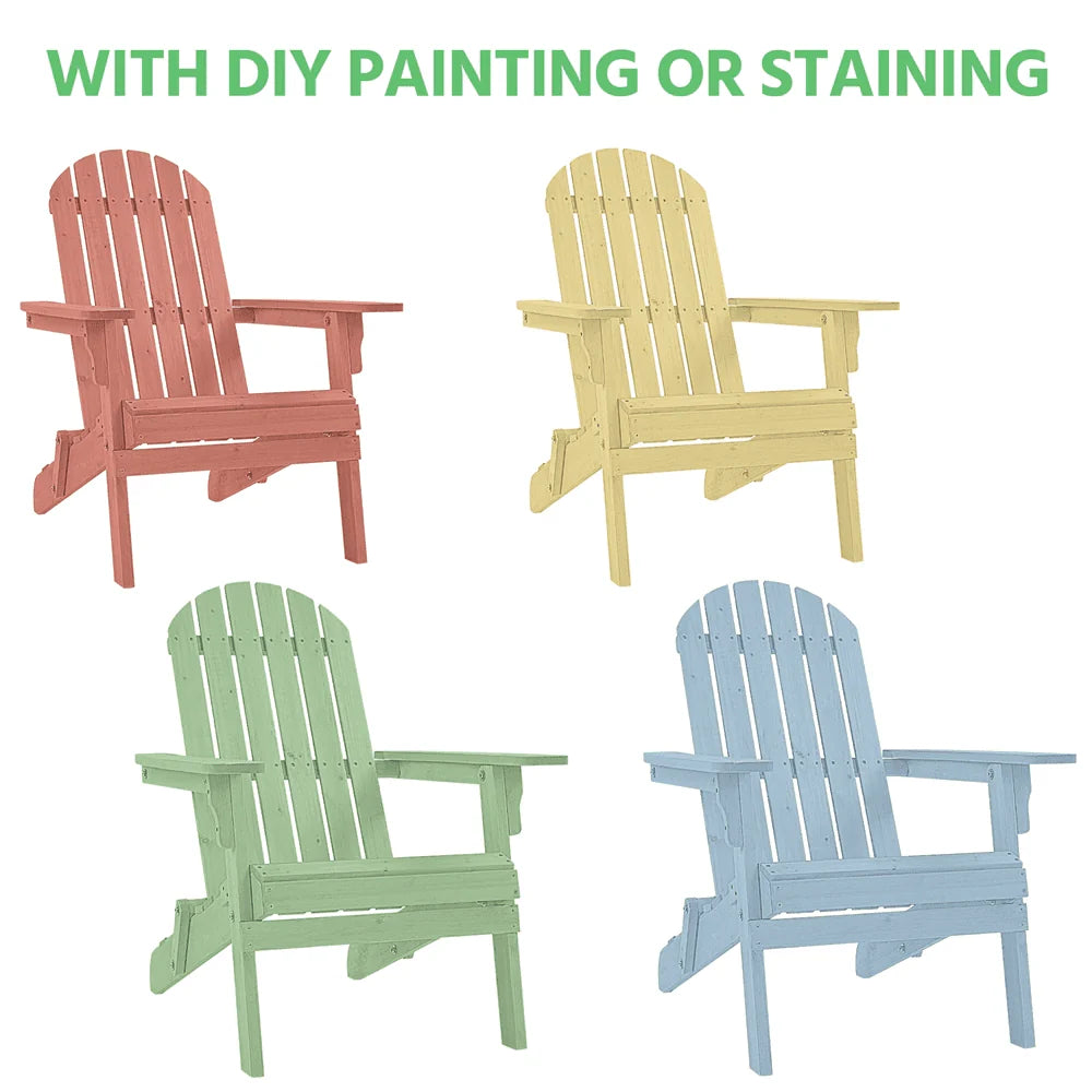 Solid Wood Folding Adirondack Chair E432
