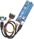 PCI Express 16x to 1x Powered Riser Adapter Card with USB 3.0 Extension Cable and SATA Power Cable 2 Pack G84130