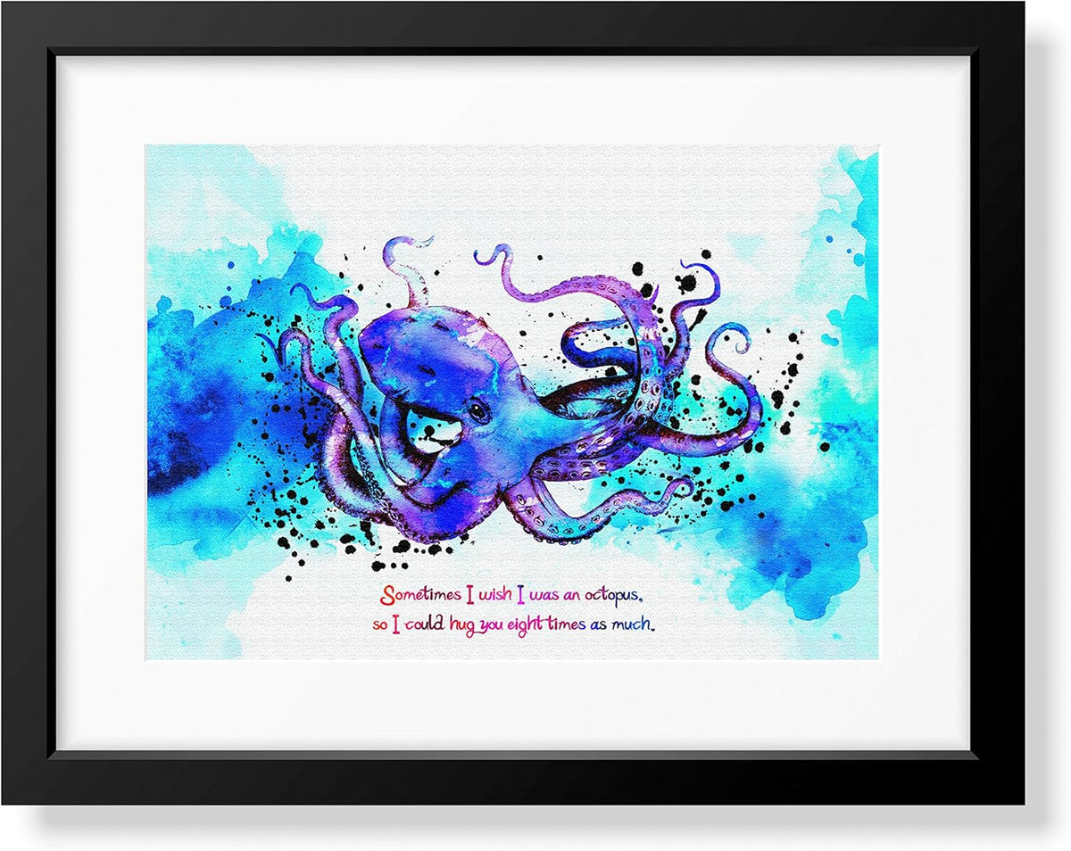 Pink Sea Animals Canvas Wall Art Z823770