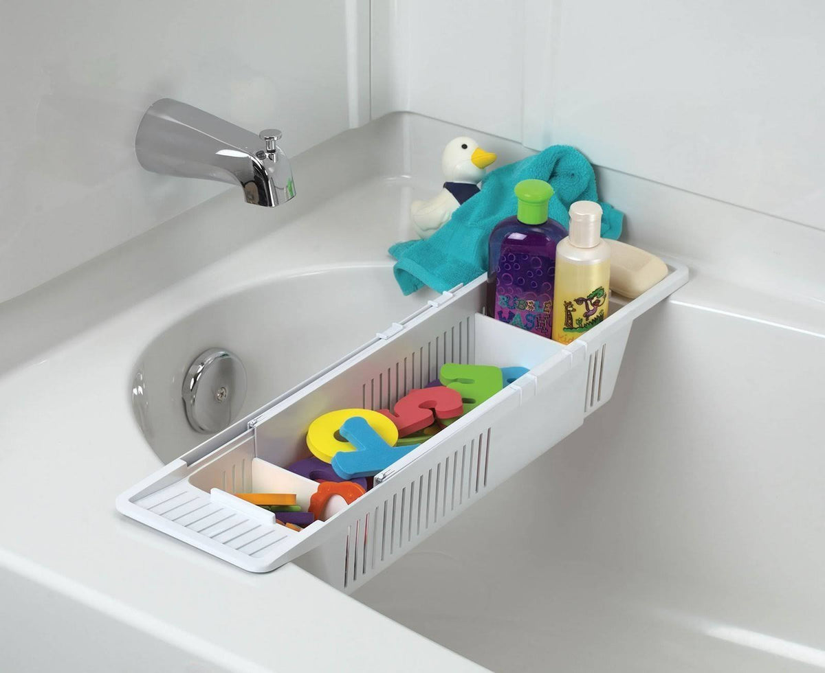 White Bath Toy Organizer Storage Basket, 2 Count G55474
