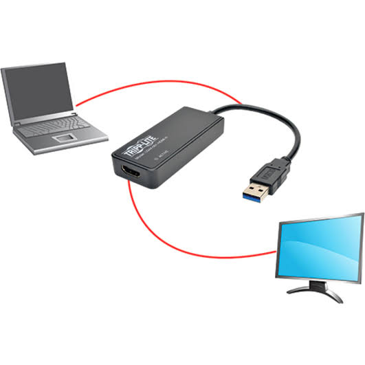 USB 3.0 to HDMI Dual Monitor Adapter 1080p O48825