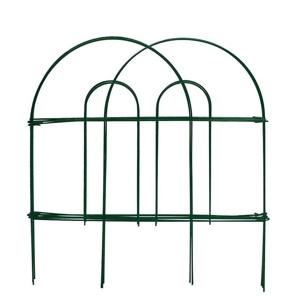 18 in x 50 ft Rustproof Green Iron Garden Fence A226