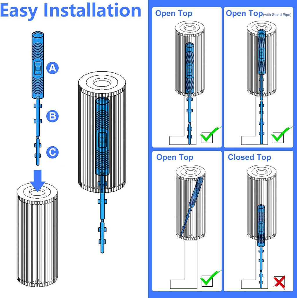2 Pack Spa Filter Mineral Sticks for Hot Tub Swimming Pool X9056
