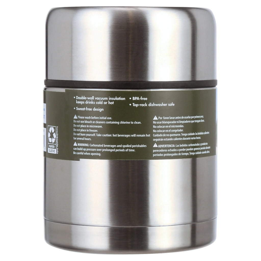 16 Ounce Stainless Steel Food Jar G5739