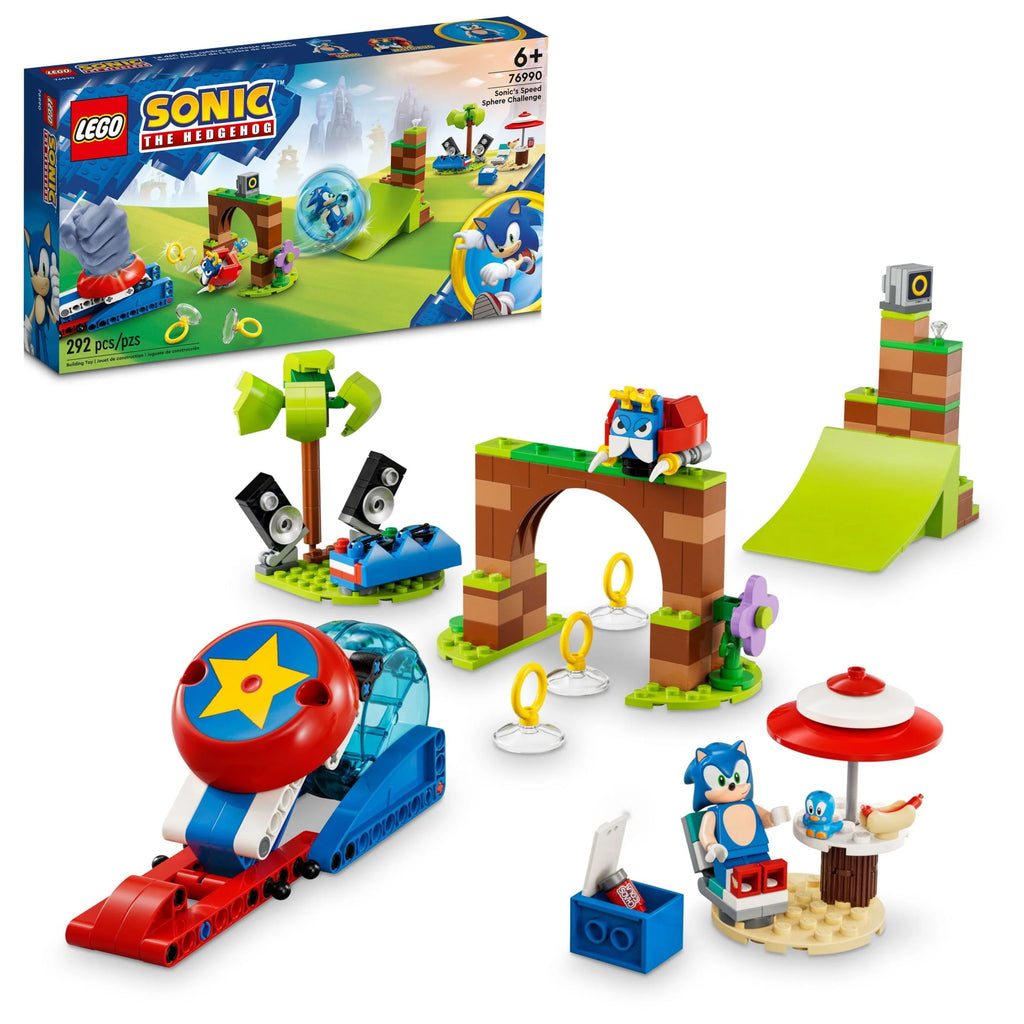 Sonic Building Toy Set with Speed Sphere Launcher and 3 Figures A367