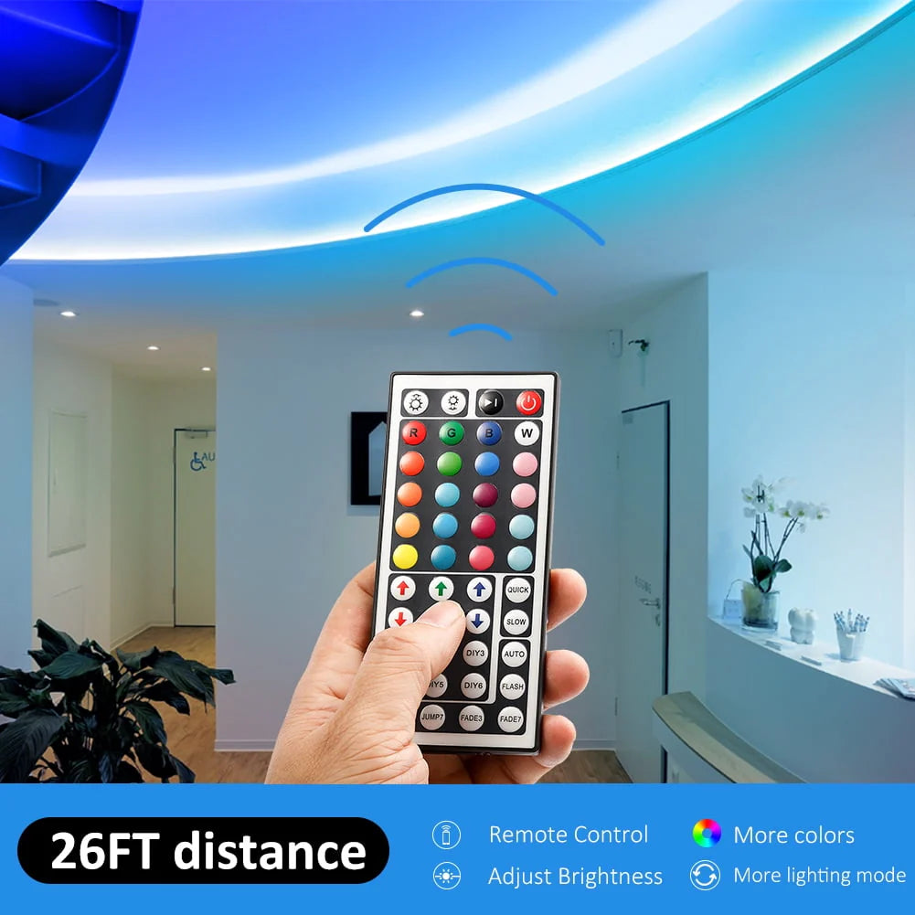 LED Strip Light 32.8ft with Remote Control and 12V Power Supply X950776