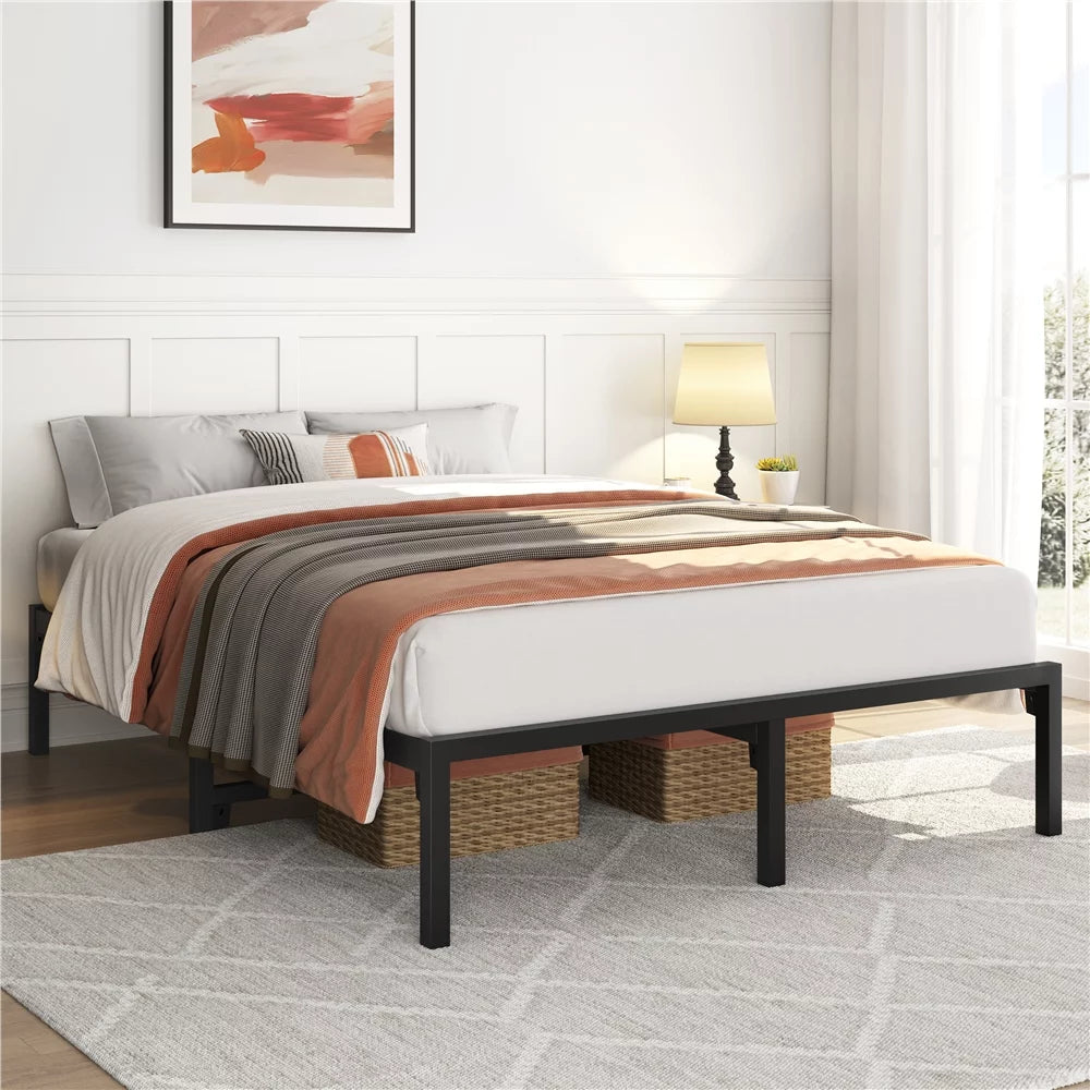 Black Full Size Metal Bed Frame D26911