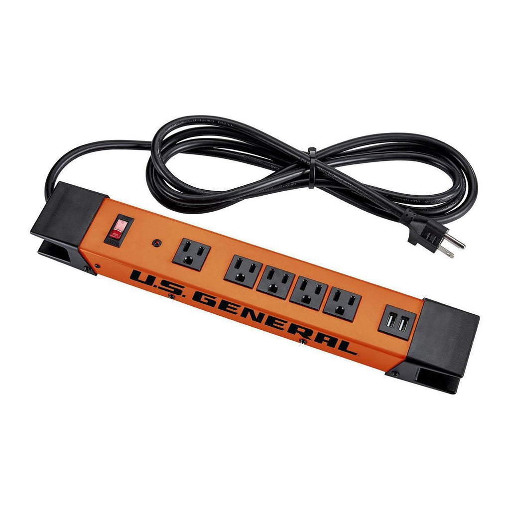 5-Outlet Magnetic Power Strip with 2 USB Ports F871