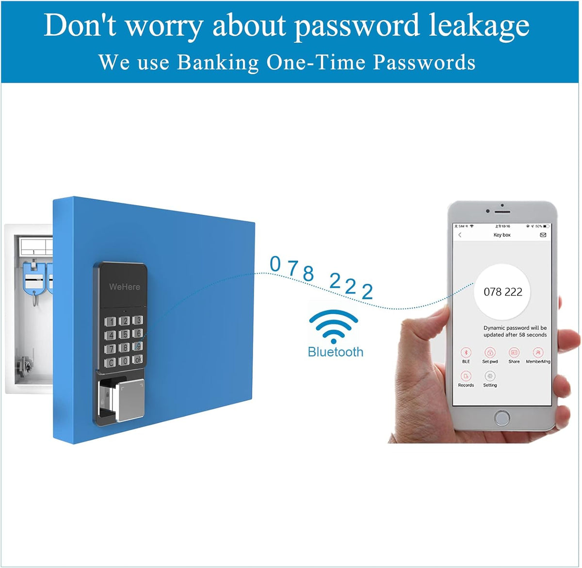 Metal Key Lock Box with Combination Lock Y829