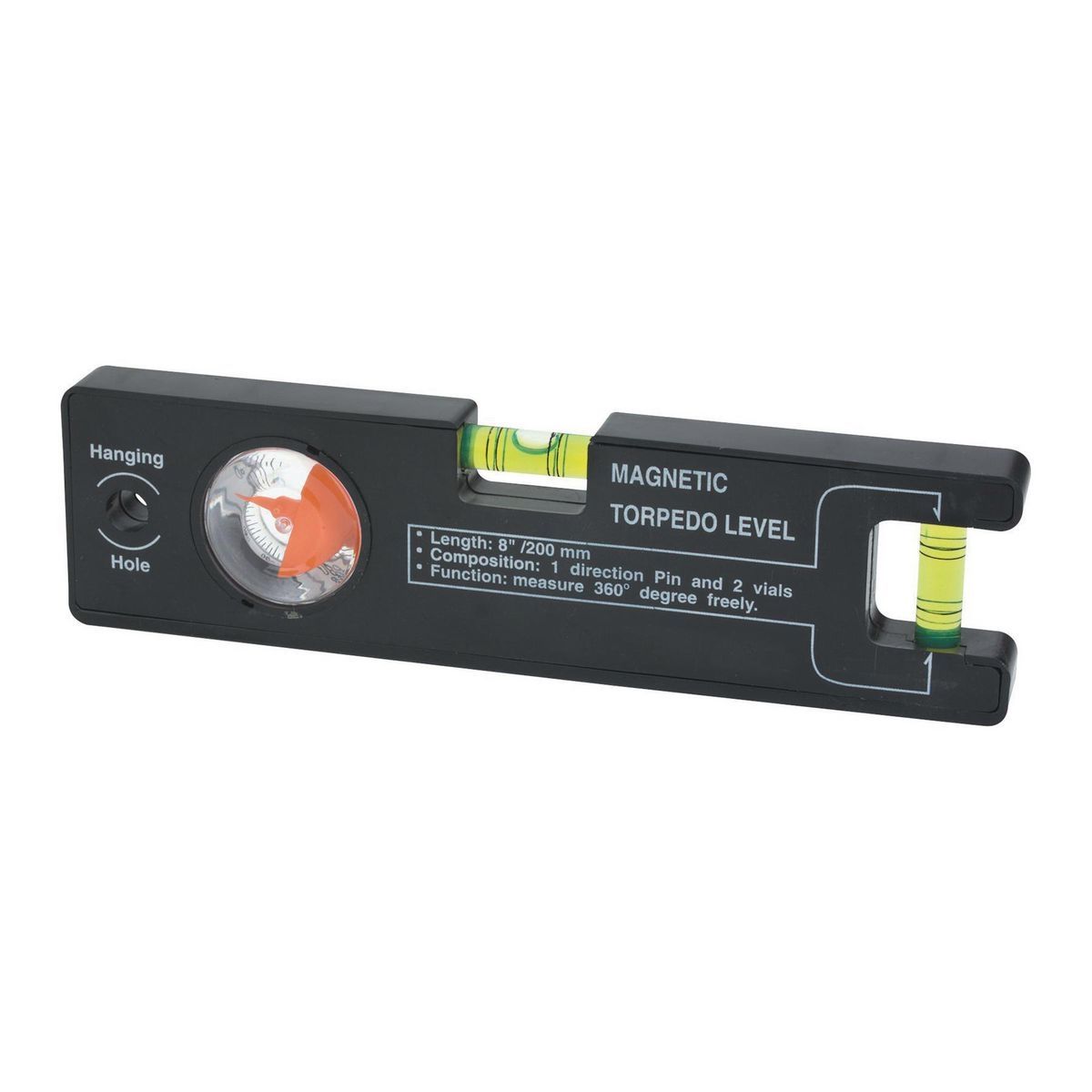 8 in. Magnetic Torpedo Level with Angle Finder Q882860