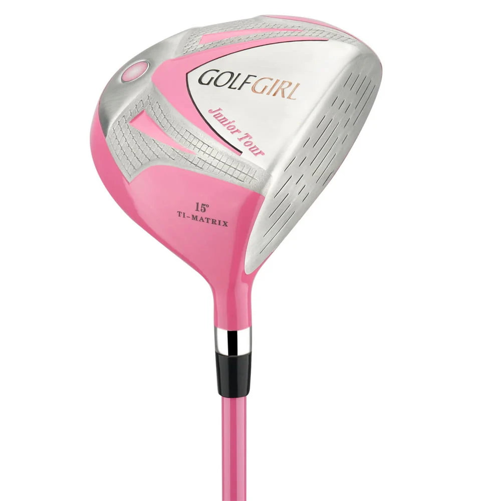 Junior Girls Golf Set with Pink Clubs and Bag S6530