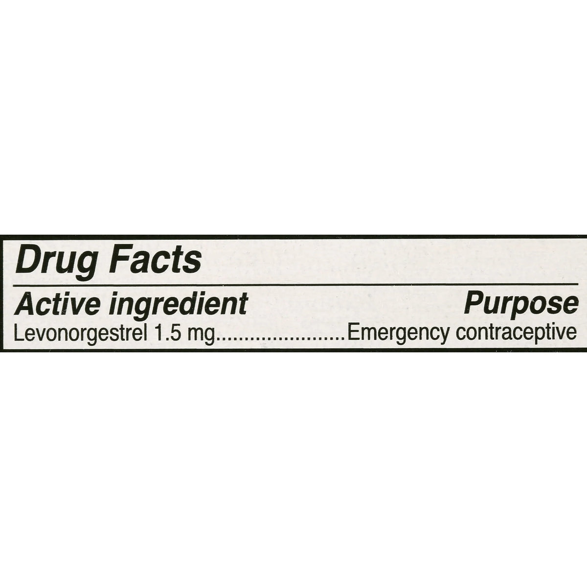 Emergency Contraceptive Levonorgestrel 1.5Mg T499905