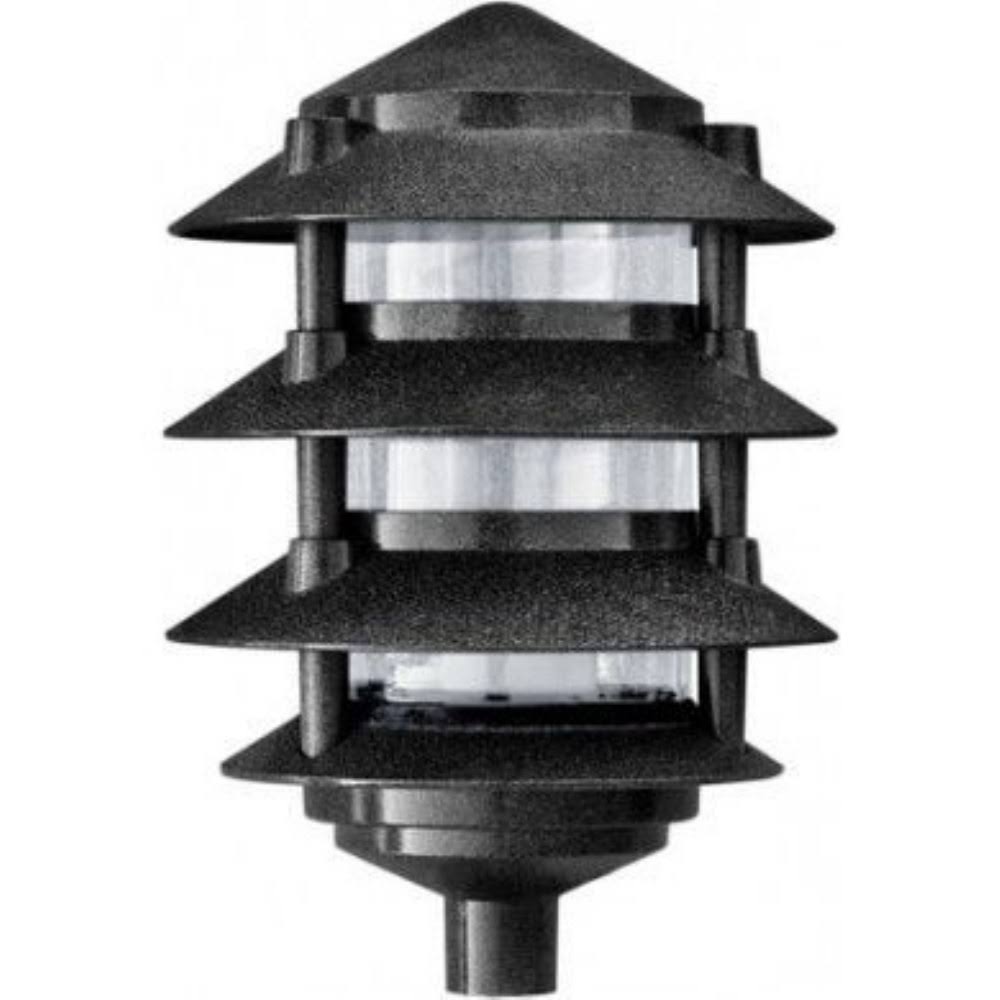 Cast Aluminum Four Tier Pagoda Light Black I7912