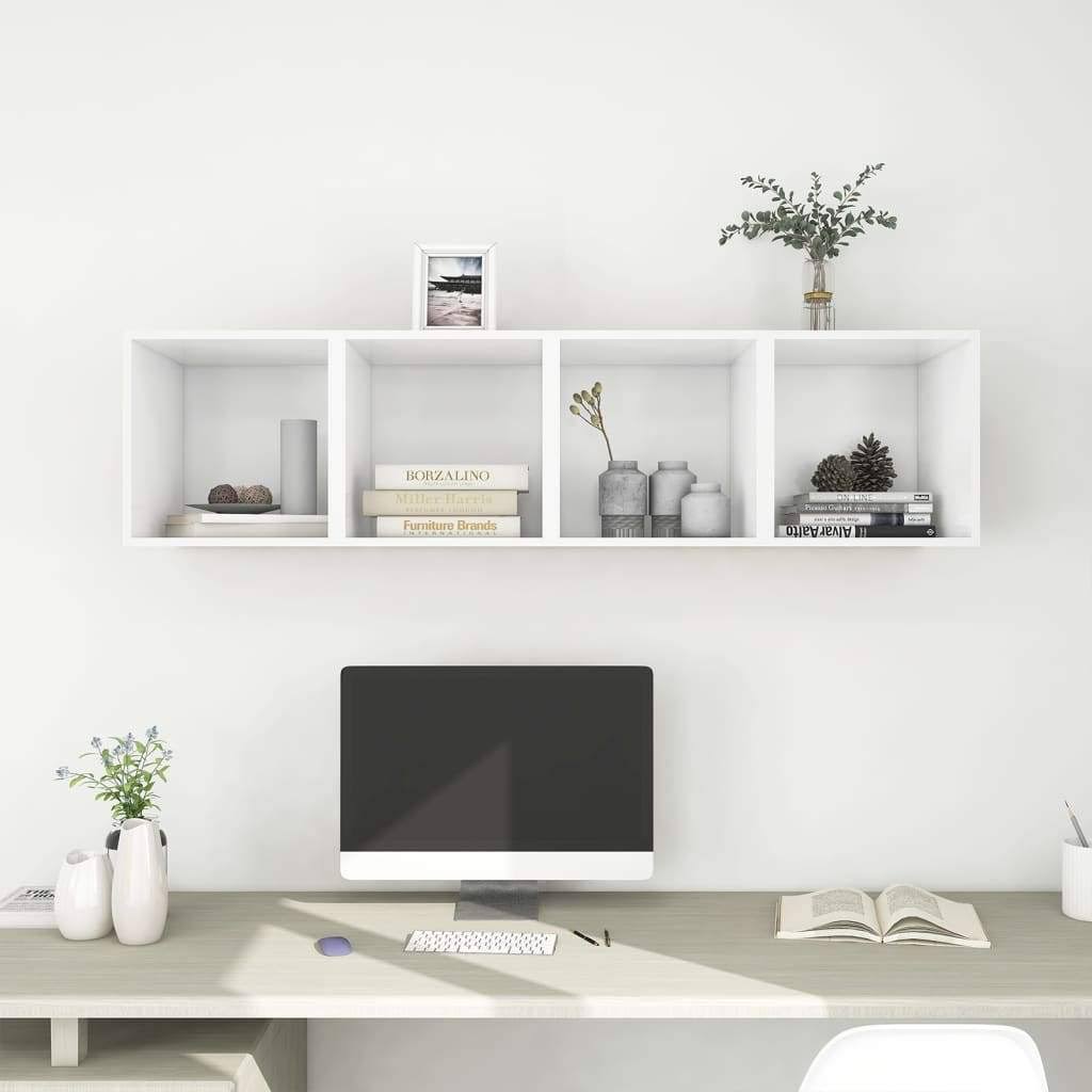 White and Sonoma Oak Wall Cabinet C4771