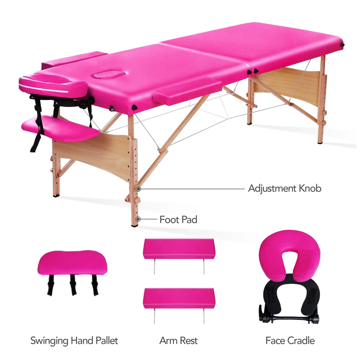 Portable Adjustable Height Massage Table 496LB X304