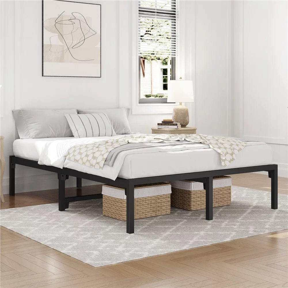 Black Full Size Metal Bed Frame D26911