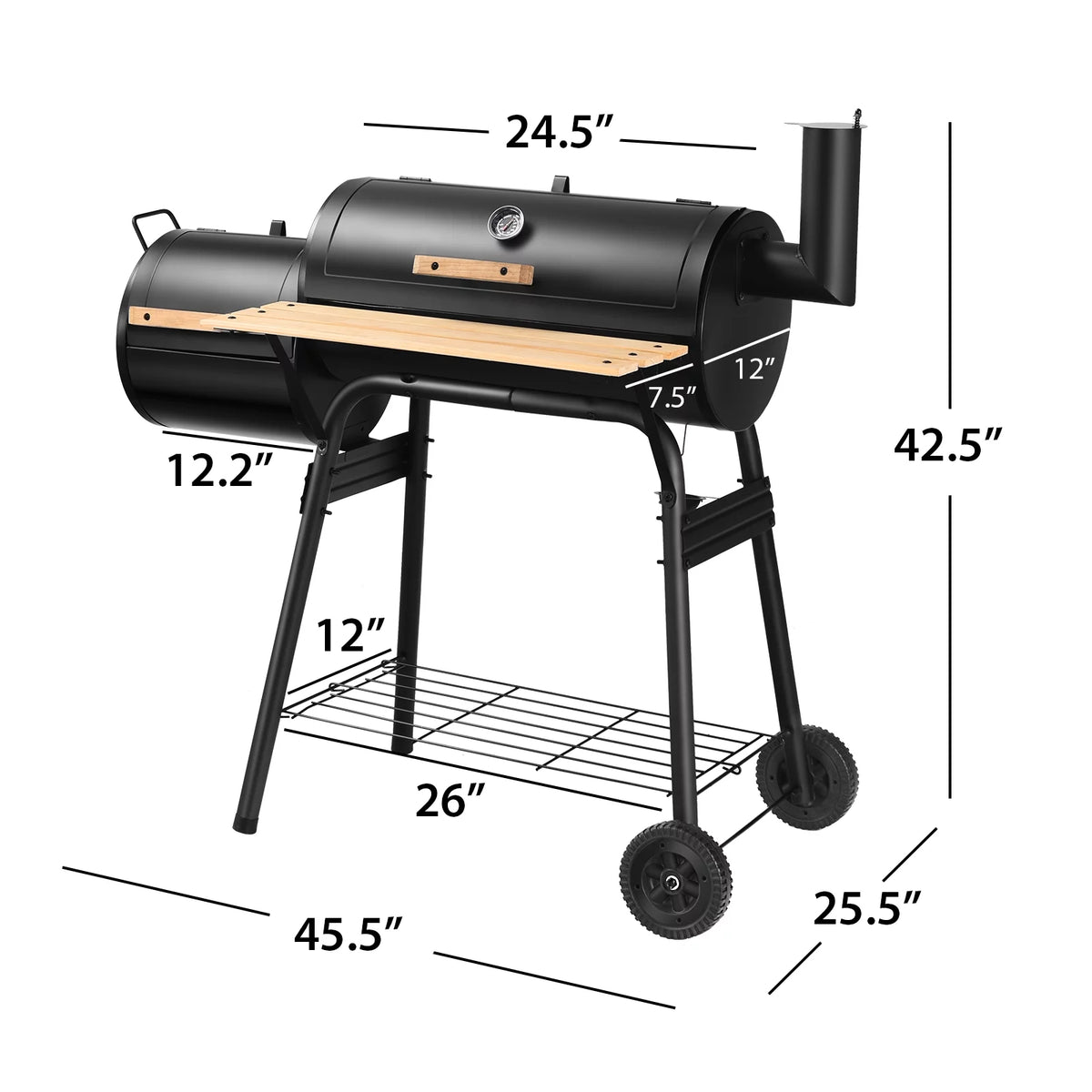 Charcoal BBQ Grill Smoker G62013