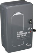 Mechanical Water Heater Time Switch, 24-Hour, 208/250V, 40A, Gray V685960