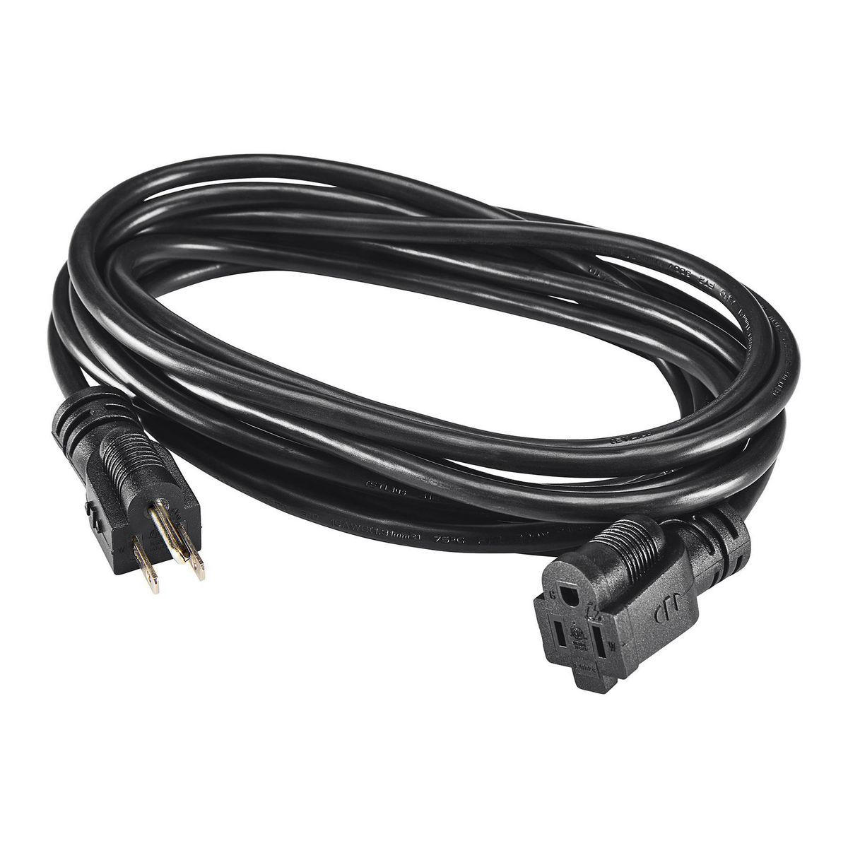 15 ft. 16/3 Gauge Indoor/Outdoor Extension Cord, Black X4261