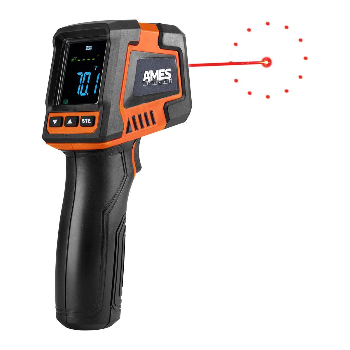 Infrared Laser Thermometer with Color Alarms H450170