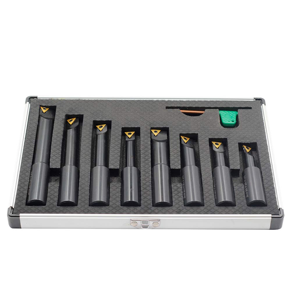 3/4 Shank Indexable Boring Bars 8 Pieces/Set with Carbide Inserts U867