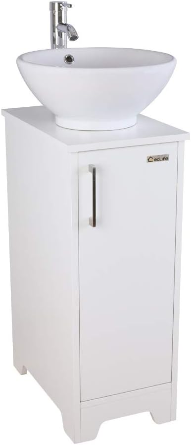 13 inch White Free Standing Bathroom Vanity E367