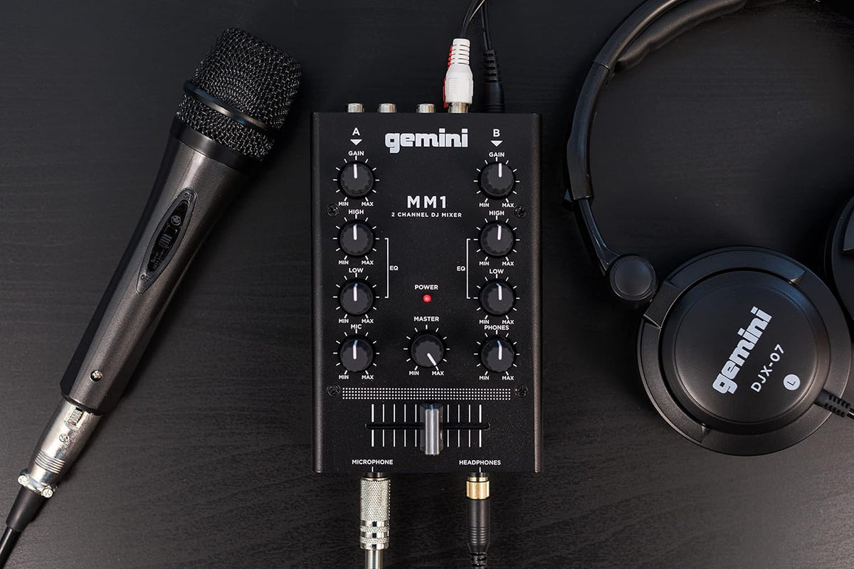 2-Channel DJ Podcast Mixer with Cross-Fader C5133