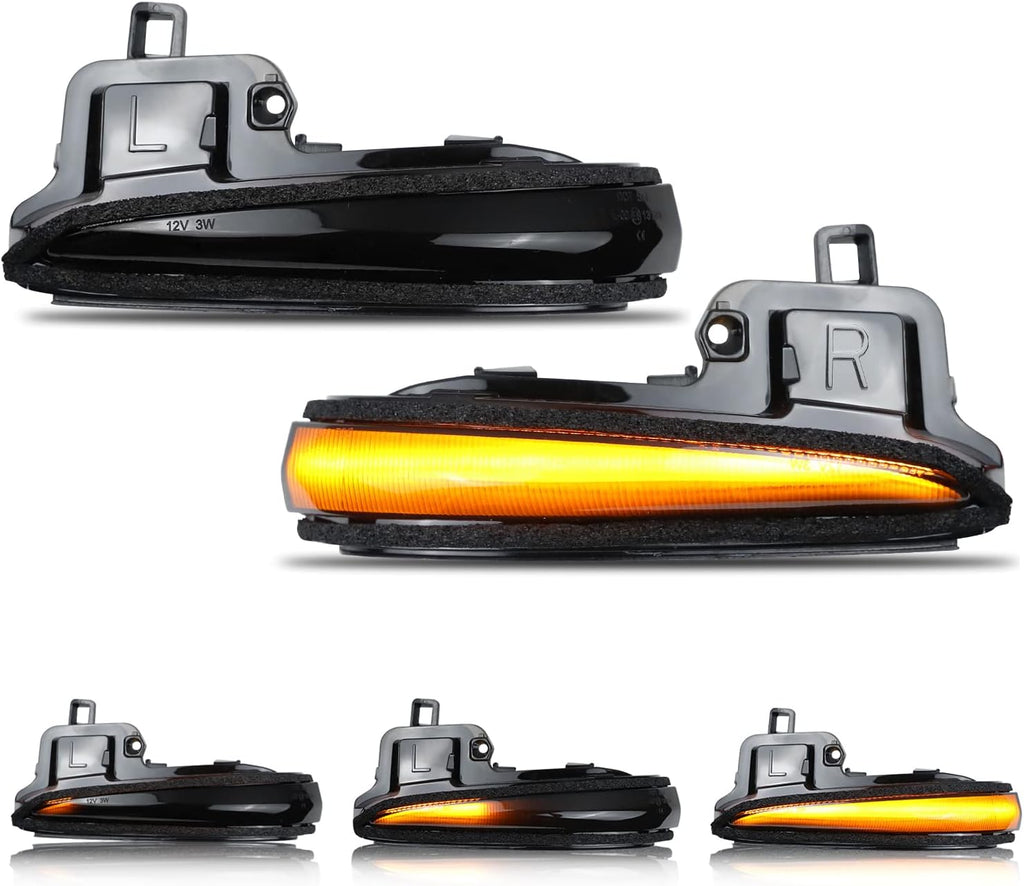Smoked Led Mirror Turn Signal Indicator Lights M4657
