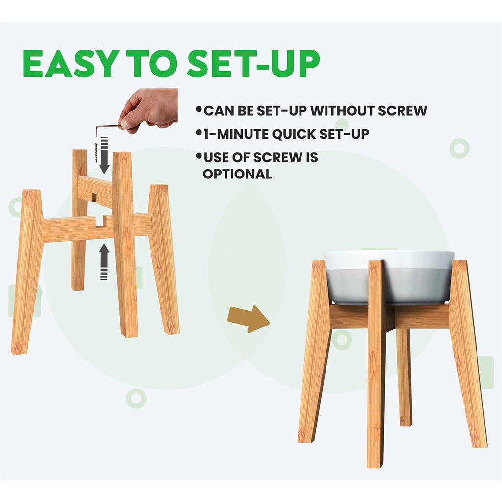 Adjustable Dog Bowl Stand L1508