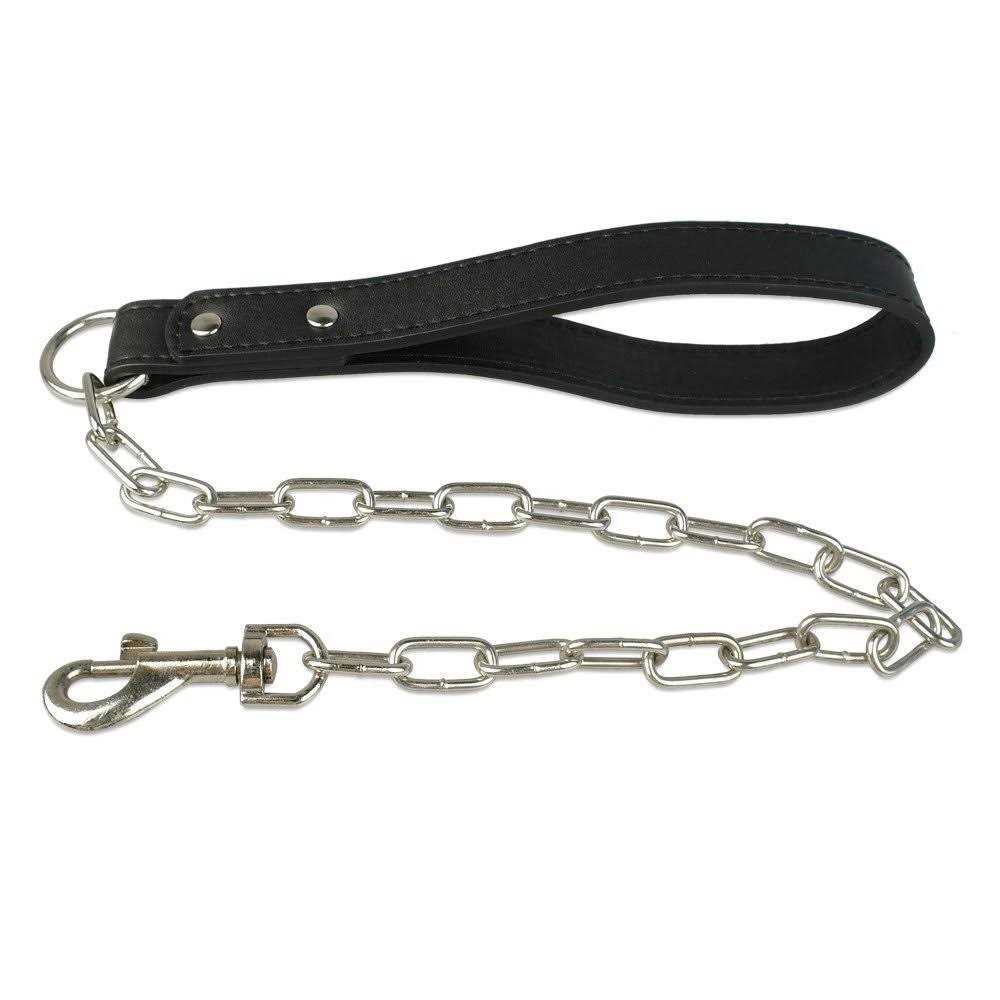 Black Leather Spiked Dog Collar & Leash & Harness 3 Pcs Set E541