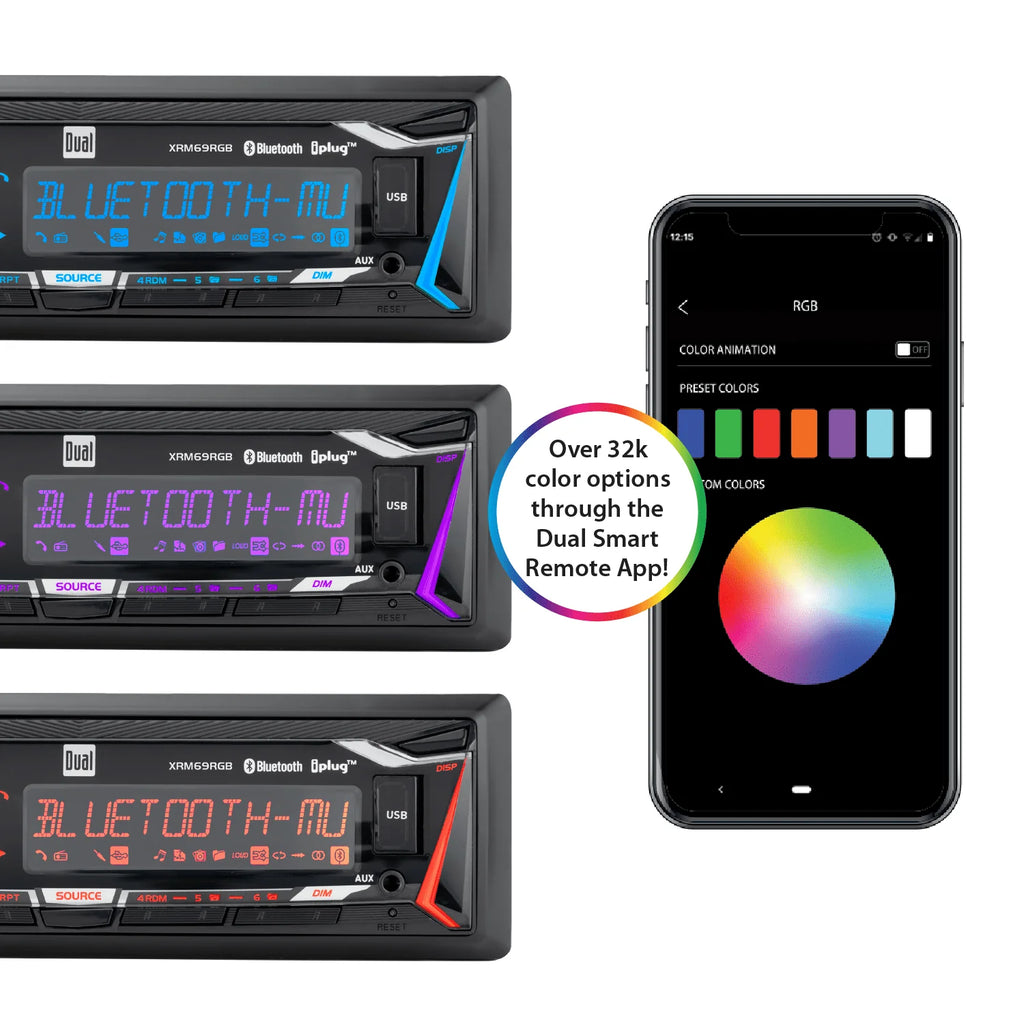 Single DIN Car Stereo Digital Media Receiver with Bluetooth C850527
