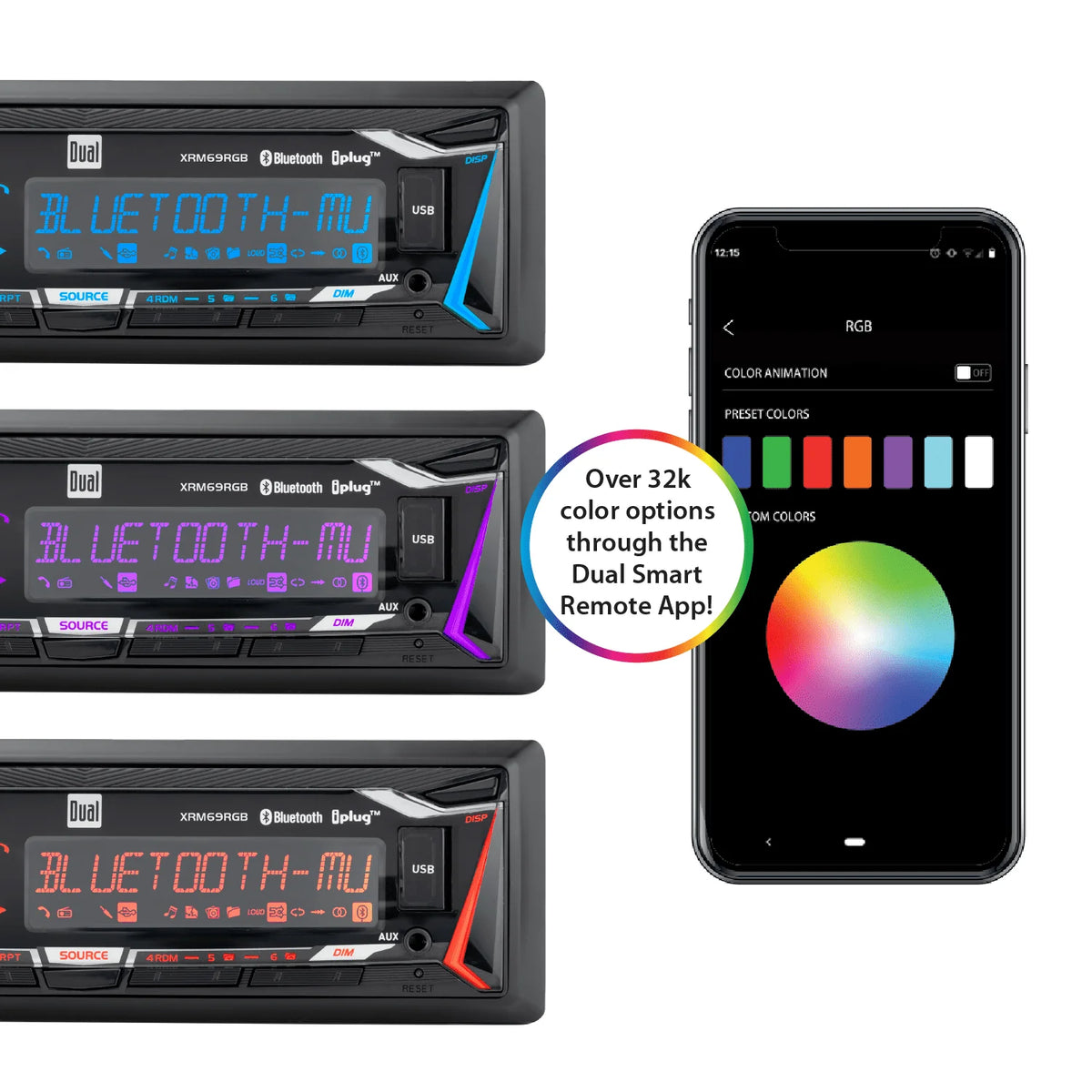 Single DIN Car Stereo Digital Media Receiver with Bluetooth C850527