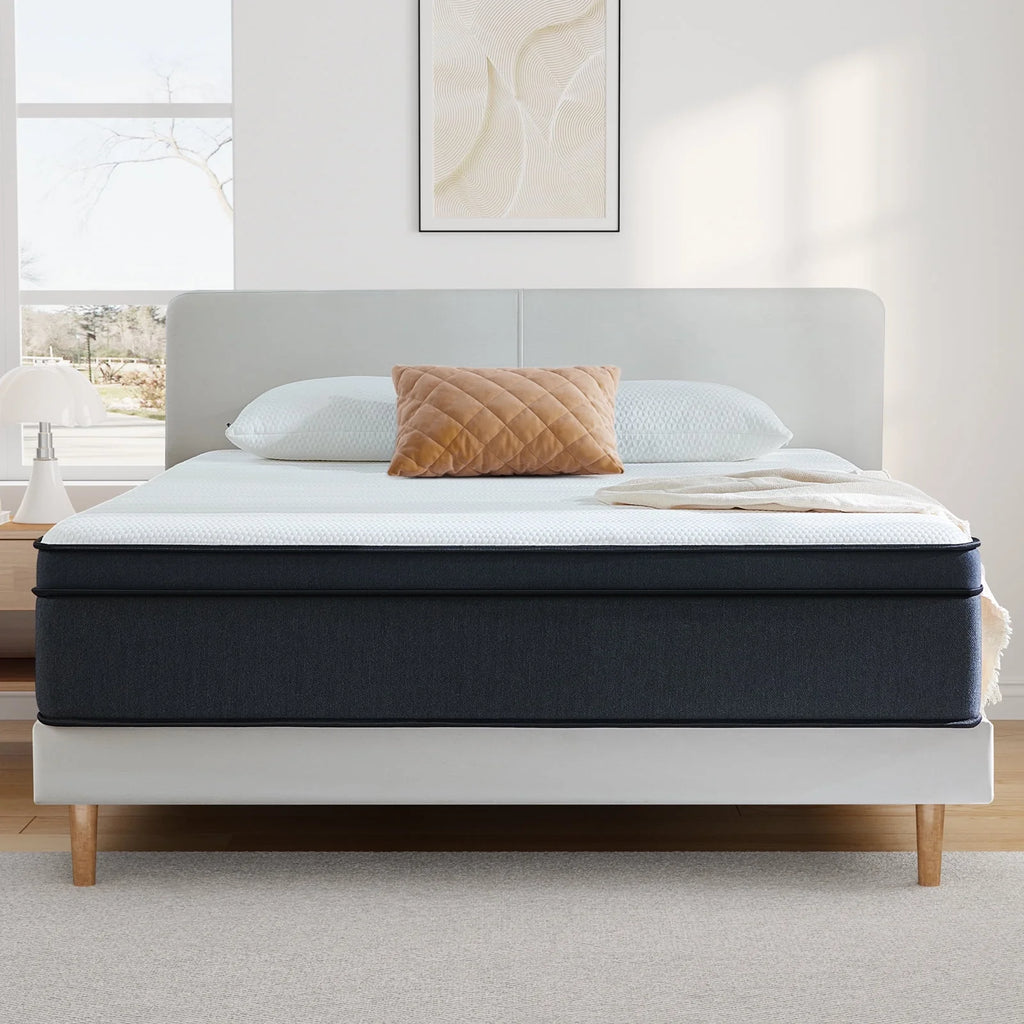 Queen 12 inch Medium Plush Hybrid Innerspring Mattress D770688
