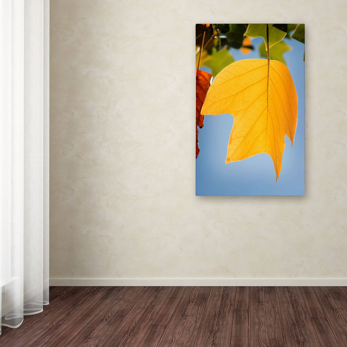 Yellow Autumn Canvas Art B9868