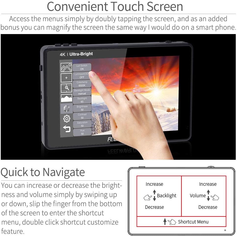 7 Inch Touch Screen Camera Field Monitor G126