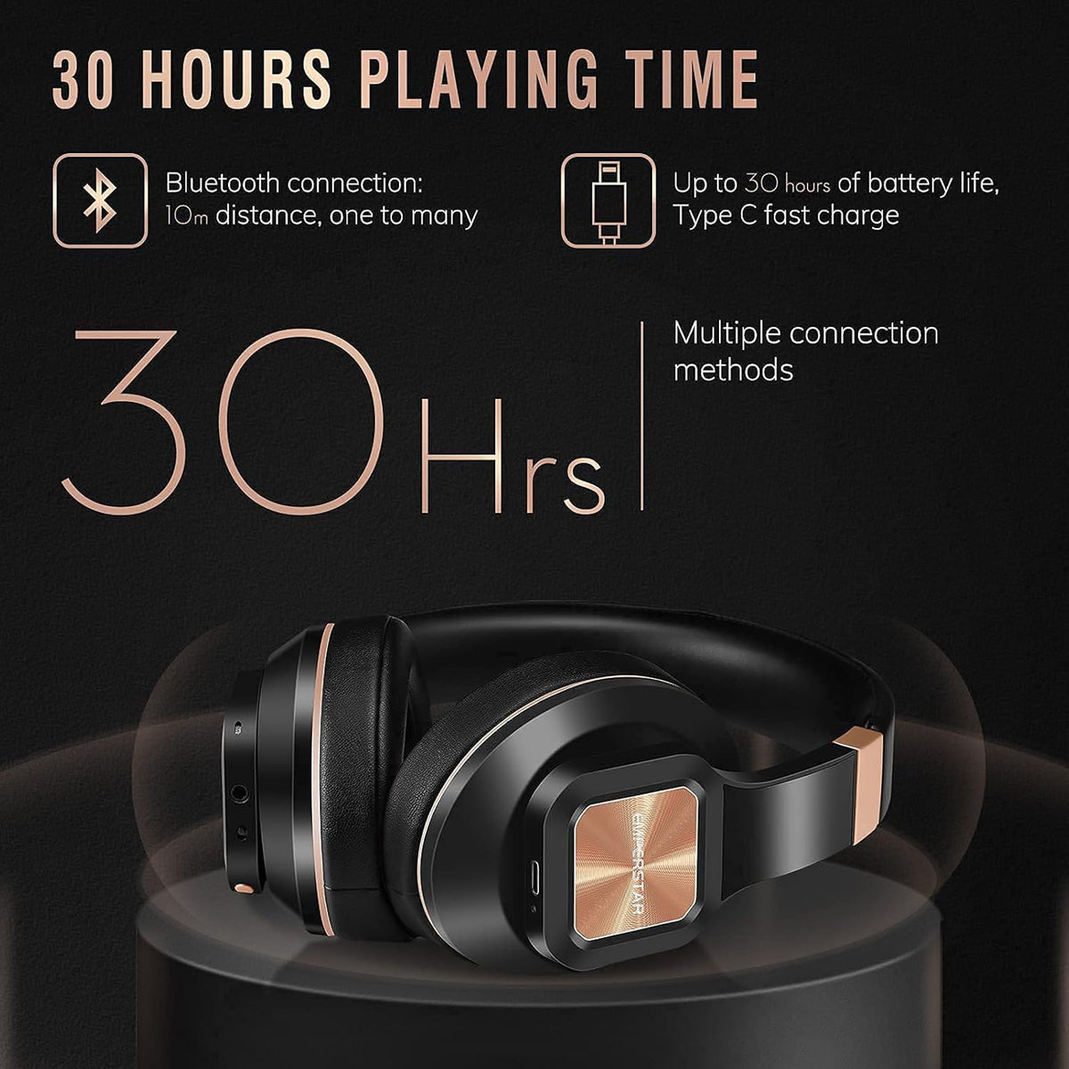 Noise Cancelling Over The Ear Wireless Bluetooth Headphones X624