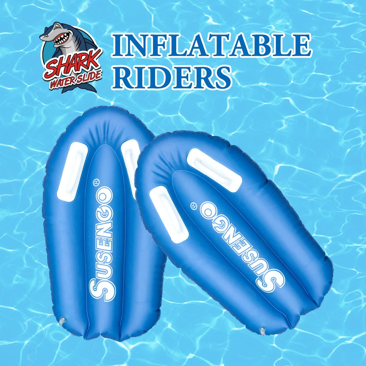 Inflatable Lawn Water Slide with 2 Bodyboards, 15.7x4.3ft X230