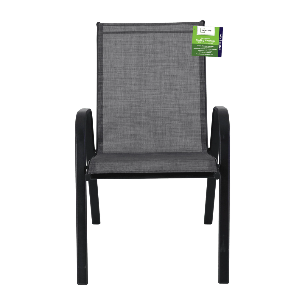 Steel Stacking Chair 1 Pack Grey A107