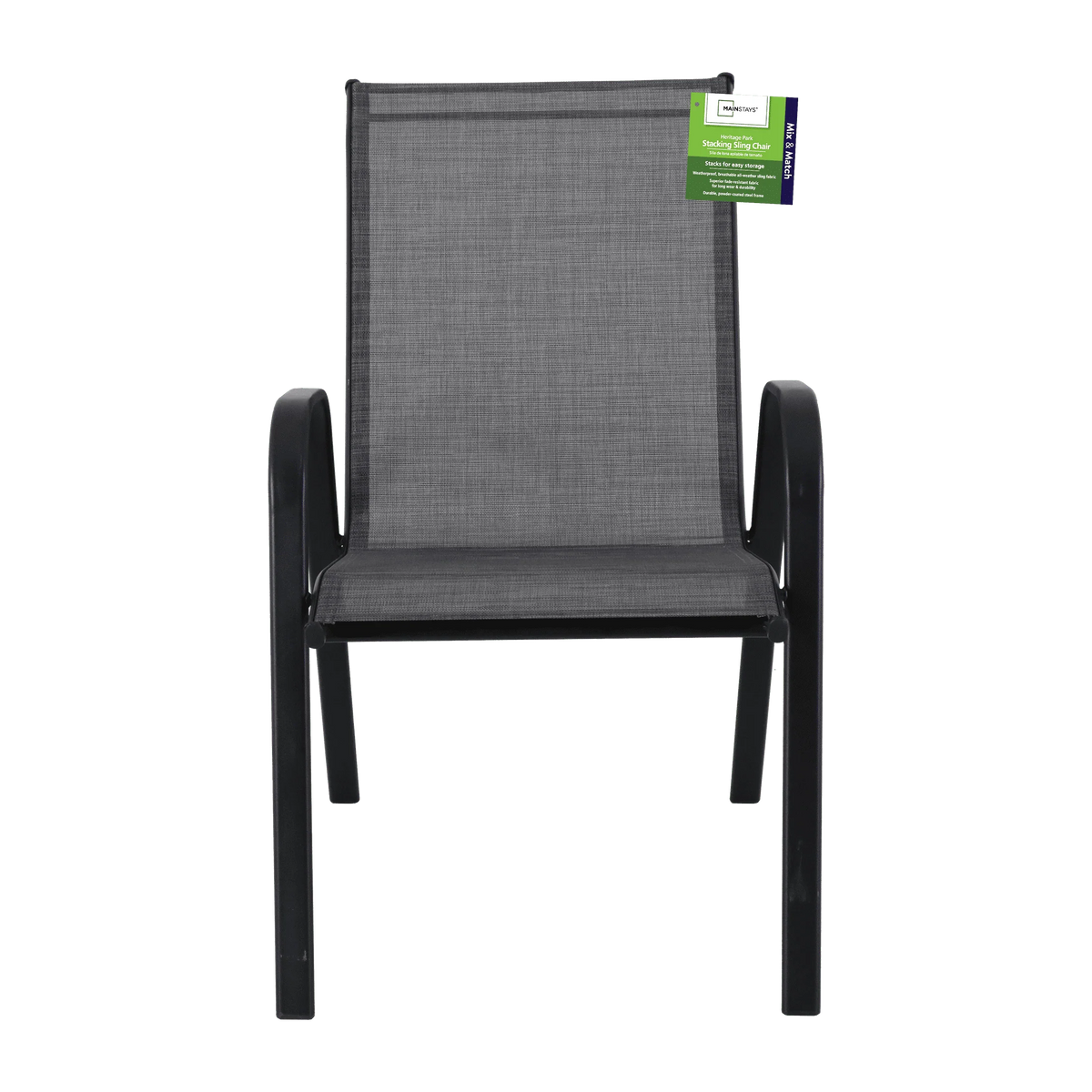 Steel Stacking Chair 1 Pack Grey A107
