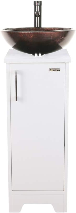 13 inch White Free Standing Bathroom Vanity E367