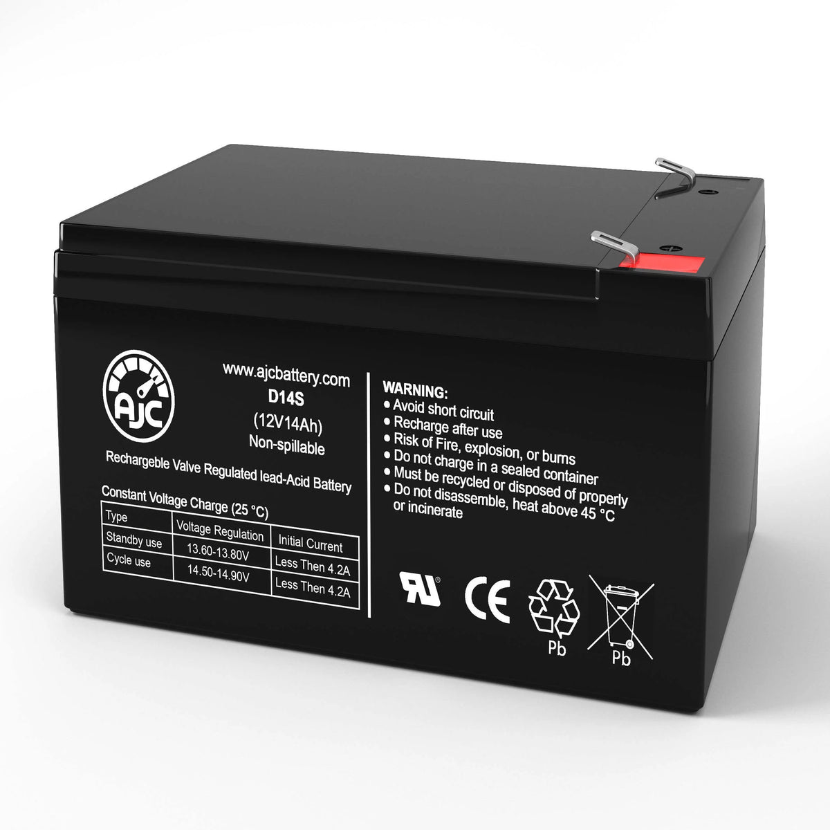 12V 14Ah Electric Scooter Battery W185