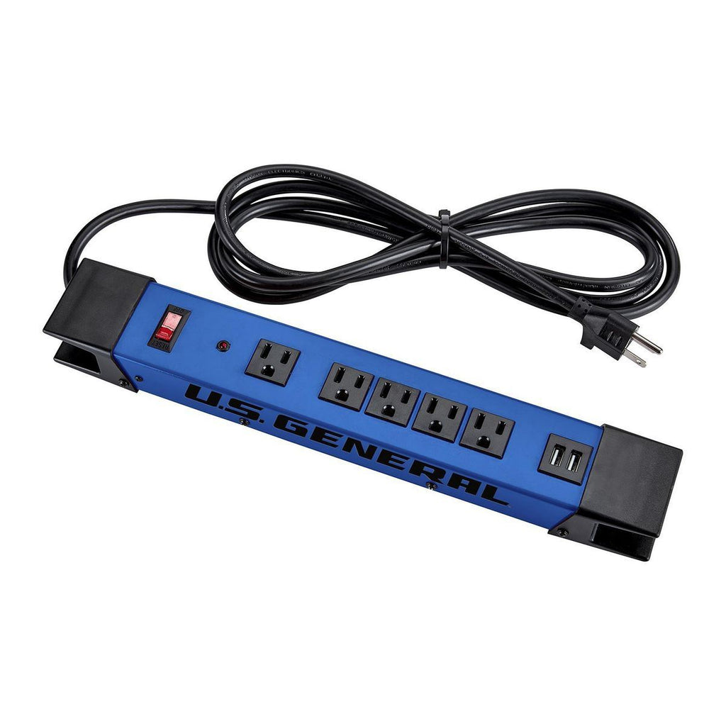 5-Outlet Magnetic Power Strip with 2 USB Ports F871