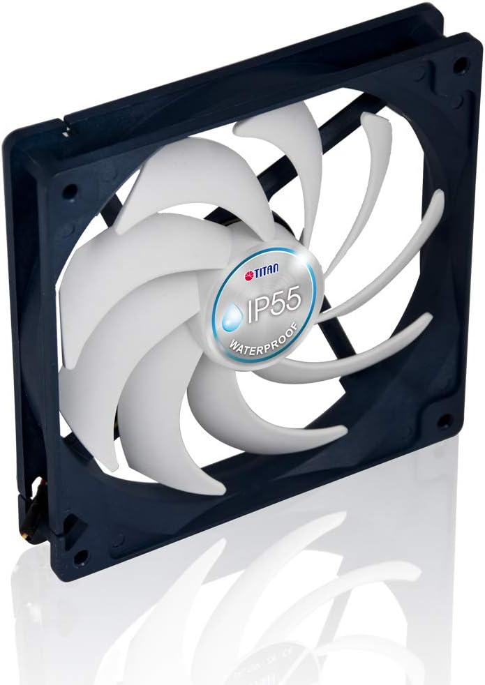 12V DC IP55 Waterproof Dustproof Cooling Fan 140mm 2 Pack E525