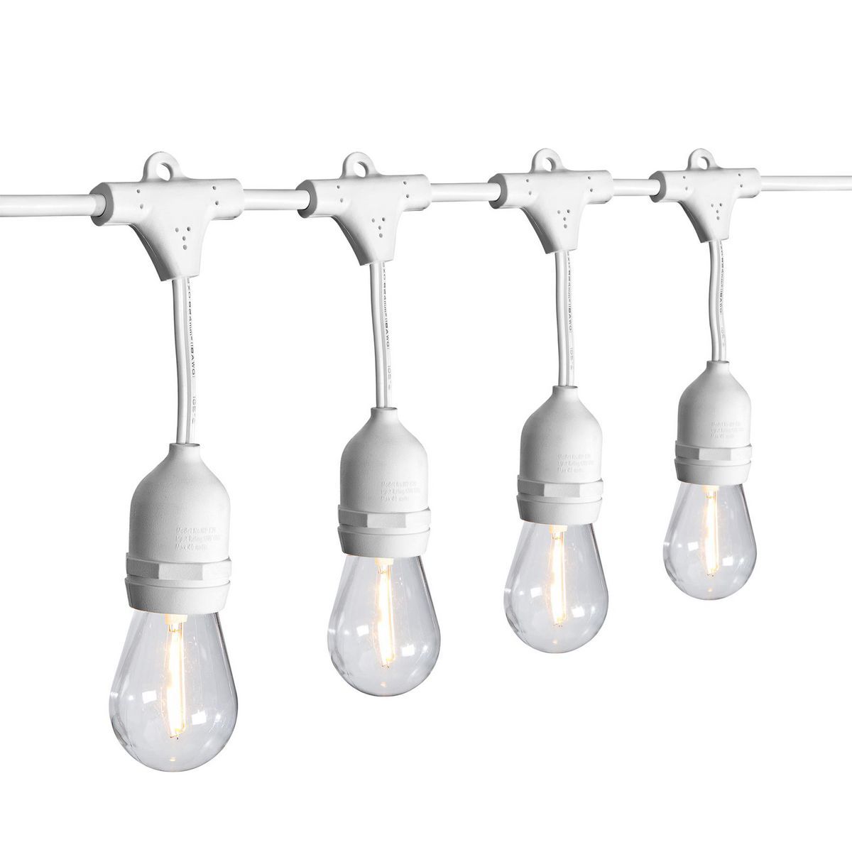 Black LED Outdoor String Lights T884539