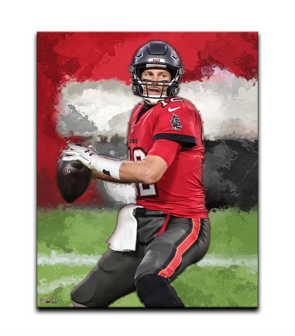 Tom Brady Tampa Bay Buccaneers 16 x 20 Gallery Stretch Canvas K770709