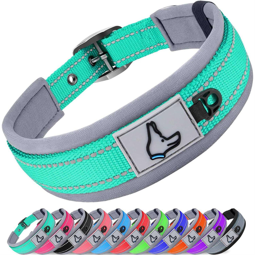 Reflective Neoprene Padded Nylon Dog Collar Z276459
